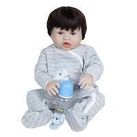 keiumi 23 inch reborn baby doll kid wholesale full silicone body boy accessories free for childrens day gift birthday present