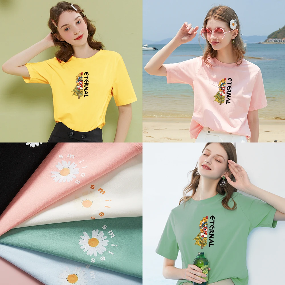 

Популярная стильная футболка 2021, креативная серия мультфильмов и анимаций, хлопковый топ оверсайз, милый мягкий и удобный топ с коротким ру...