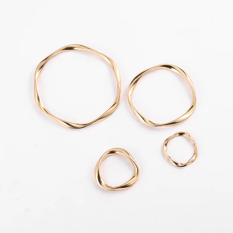 

10 шт. XS/S/M/L Золотые круглые шармы «сделай сам» гвоздики/серьги-капли подвески Коннекторы ручной работы зажимы для ушей ювелирные изделия Акс...