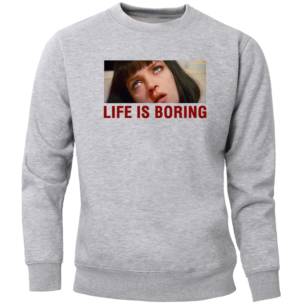 Leon жизнь скучна толстовки с капюшоном Для мужчин забавные Классические фильмы