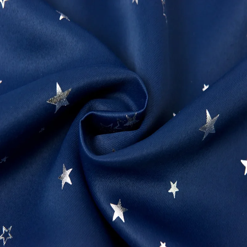 Блестящие Серебристые светонепроницаемые Короткие Занавески для детей детская