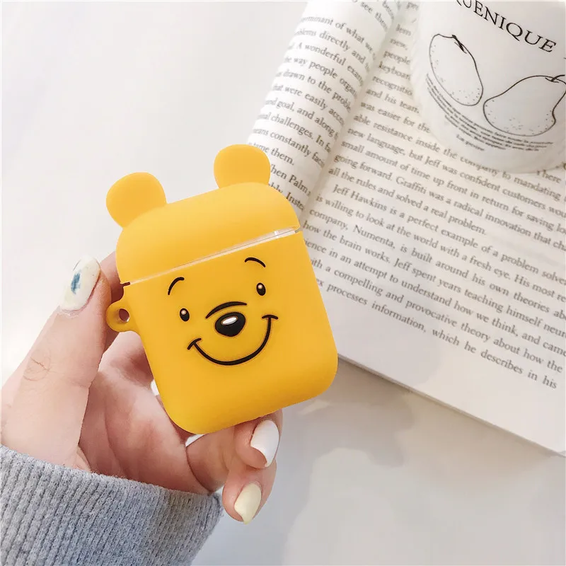 Подарочный мультяшный чехол airpod для apple airpods 1 и 2, мягкий разноцветный чехол для Airpods, силиконовый чехол, bluetooth наушники