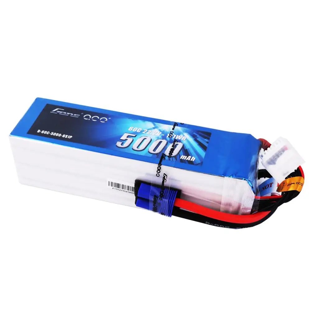 Gens ace 22 2 V 60C 6S 5000mah Lipo аккумулятор с вилкой EC5 | Игрушки и хобби