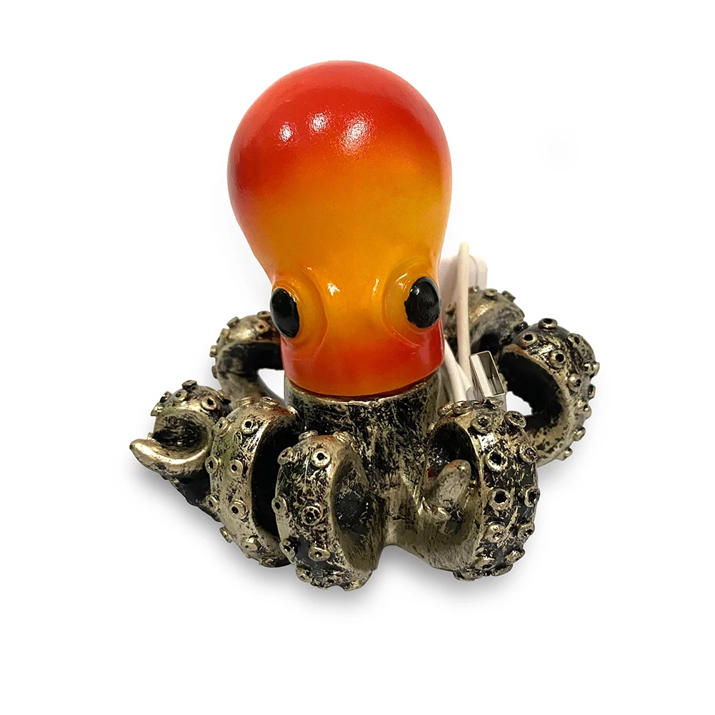 Полимерный ретро-ночник в виде осьминога светодиодный ночник глубоководный