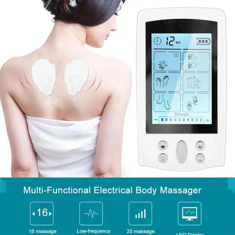 

Acupoint Massage Physiotherapy Instrument 16 Modes Patch Acupuncture Instrument Electric Massage Device EMS Massage Electro R4C1