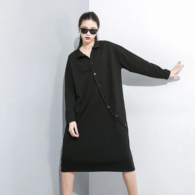 CHICEVER осеннее трикотажное платье женское с v-образным вырезом и длинными рукавами