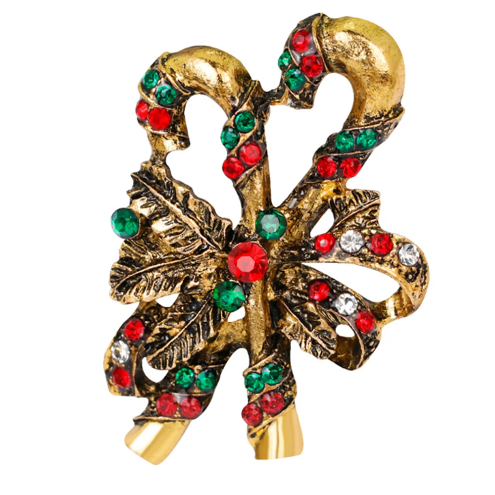 30 шт./лот Хрустальная Рождественская Брошь со стразами брошь в виде