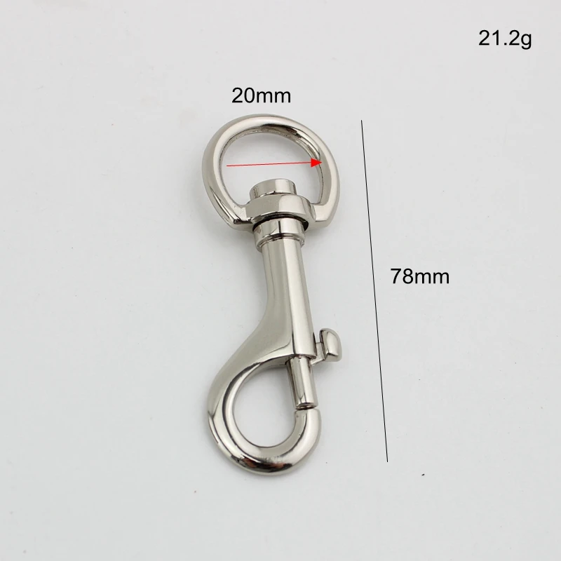 Полированный серебристый карабин 30 шт. 2 см 3/4 дюйма Высококачественная фурнитура