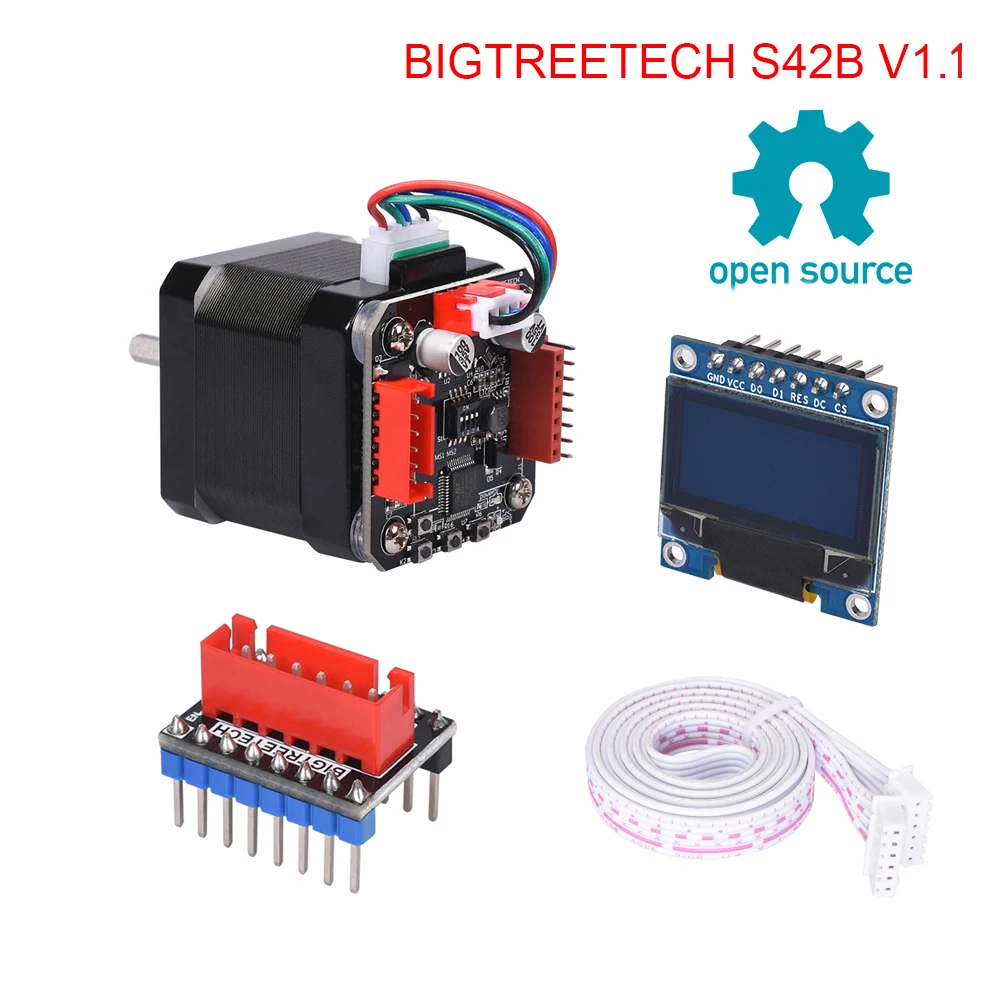 Placa com Display Peças de Impressora Tmc2208 para Impressora Bigtreetech Motor Deslizante Circuito Fechado Motorista Oled 3d vs S42b V1.1 42