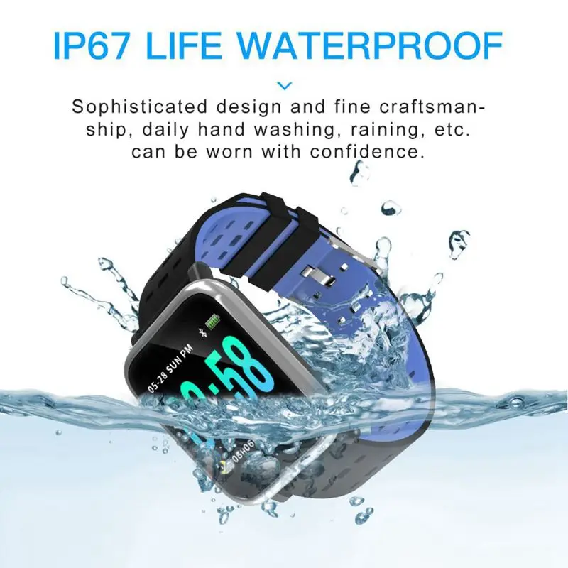 A6 смарт-браслет новейший чип измерения артериального давления спортивные