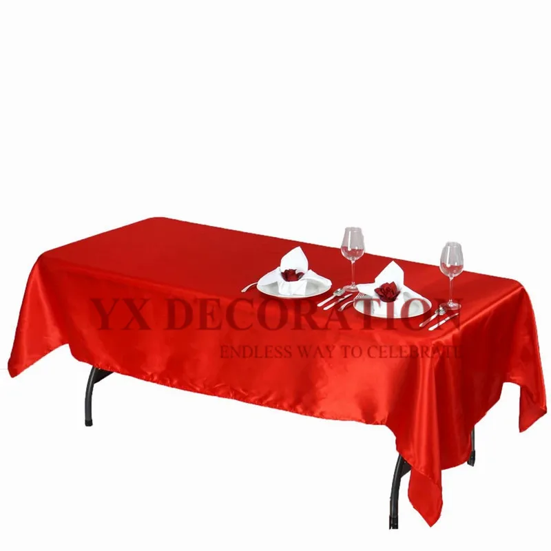 Скатерть прямоугольная атласная для свадьбы 1 шт.|Скатерти| |