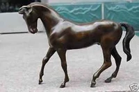 bi002217 tibet bronze statue collectable bronze carven horse statue