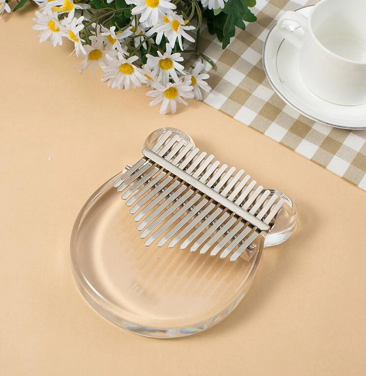 17 клавиш Kalimba акриловое пианино Mbira прозрачная клавиатура инструмент Тюнинг