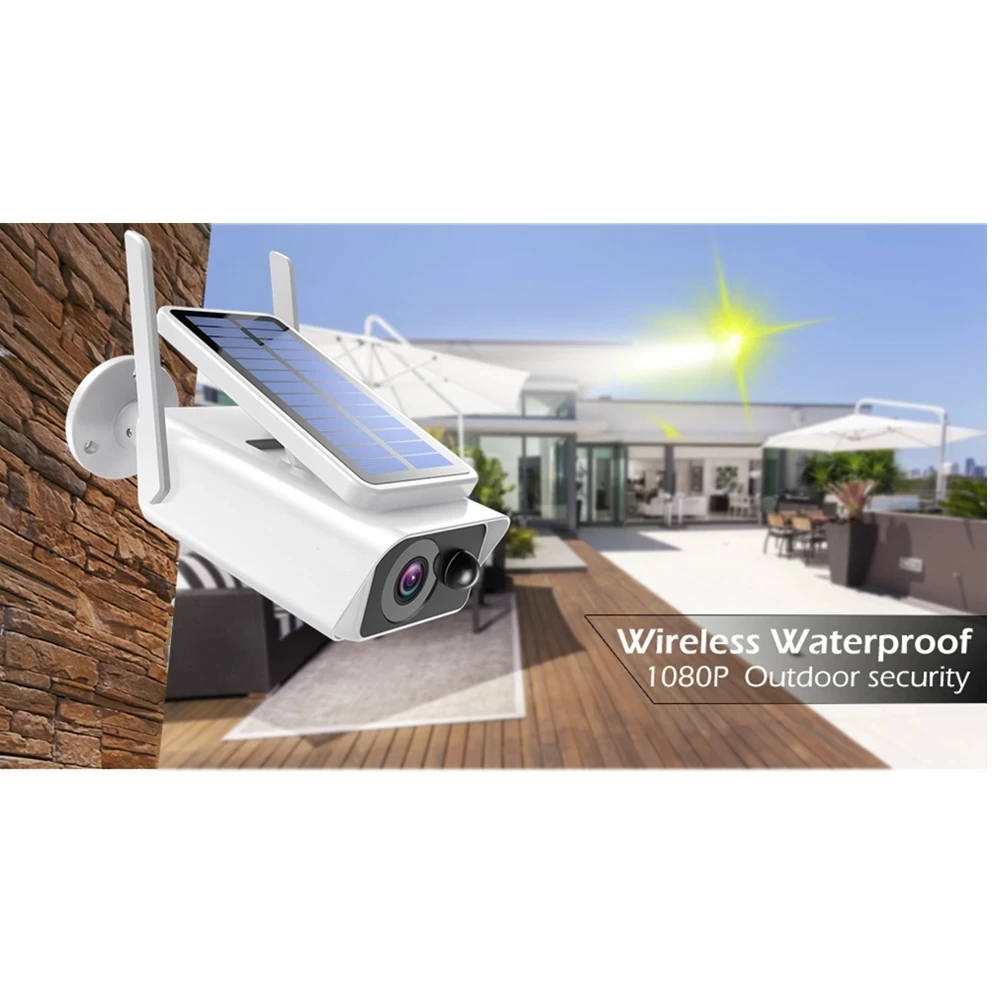 

1080P Wifi Security Camera Outdoor Low Power Solar Panel Home Waterproof Video Surveillance Night Vision WIFI CCTV Bullet Camera