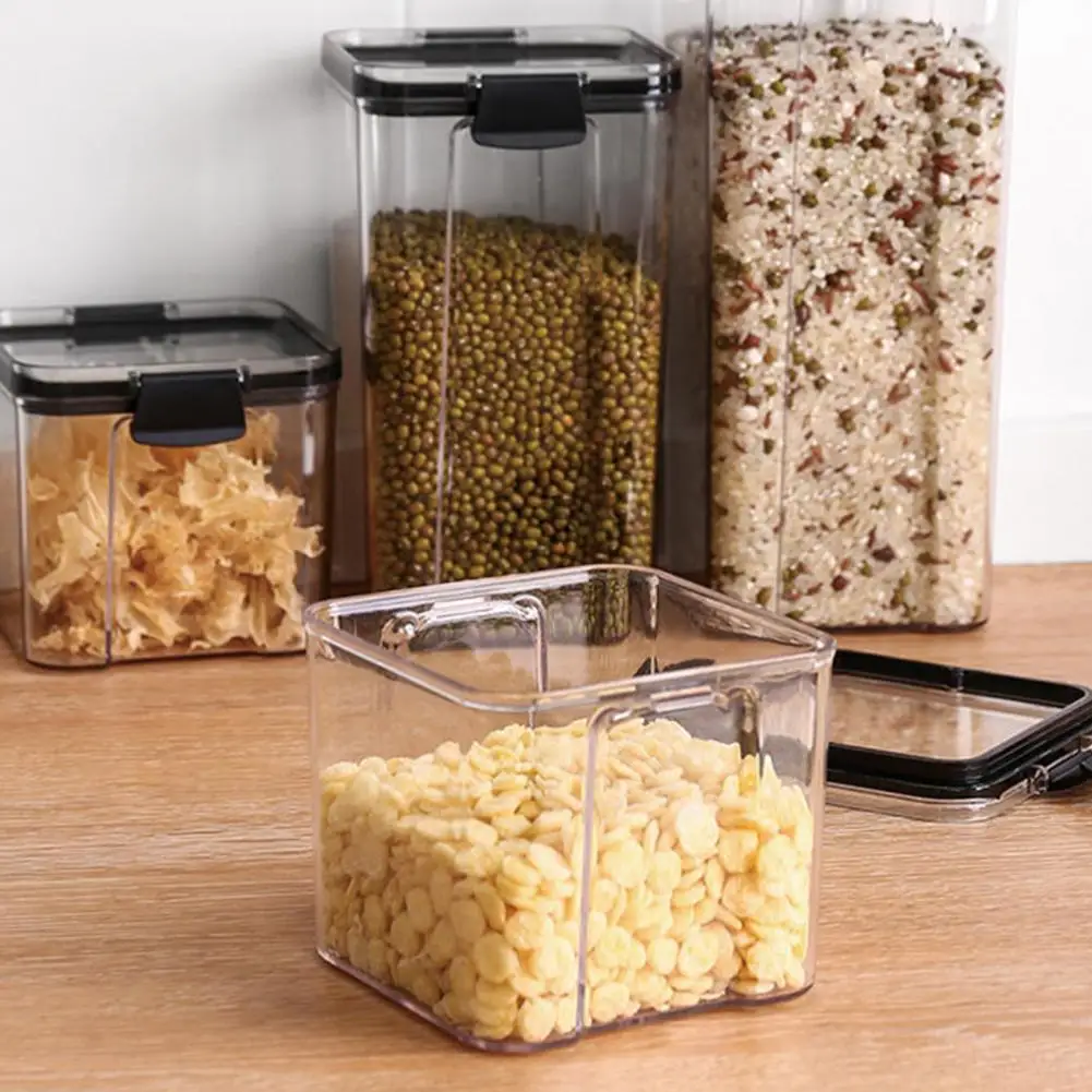 Влагонепроницаемый прозрачный герметичный контейнер для хранения сушеных