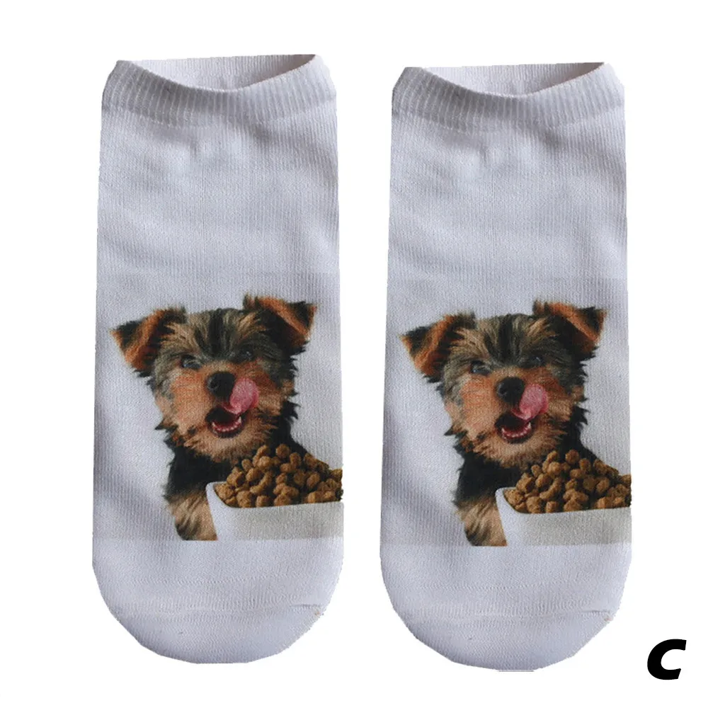 

New 1 Pair Unisex Funny Anklet Socks Winter Men Women Popular Printed Short Casual Socks Calcetines Invisibles Mujer 2020