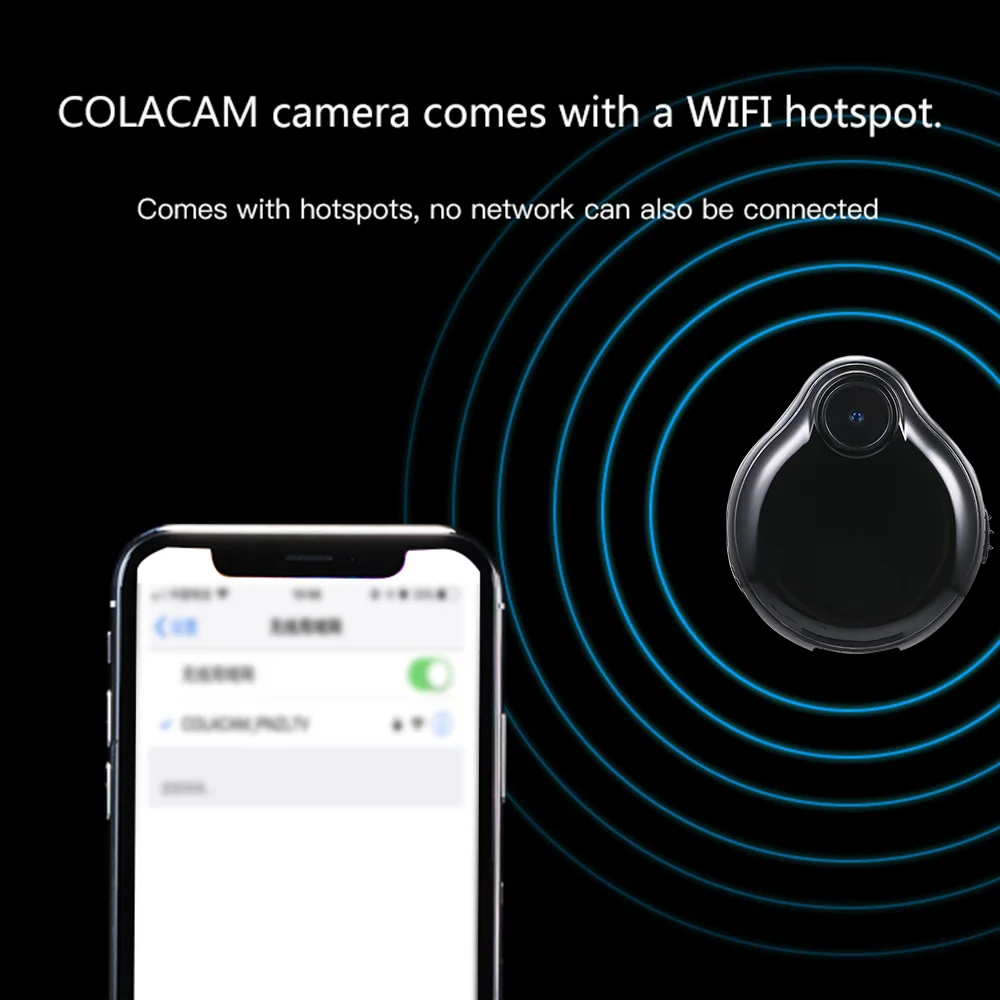 Мини камера видеонаблюдения Wi Fi ночная версия 1080P инфракрасная|Компактные