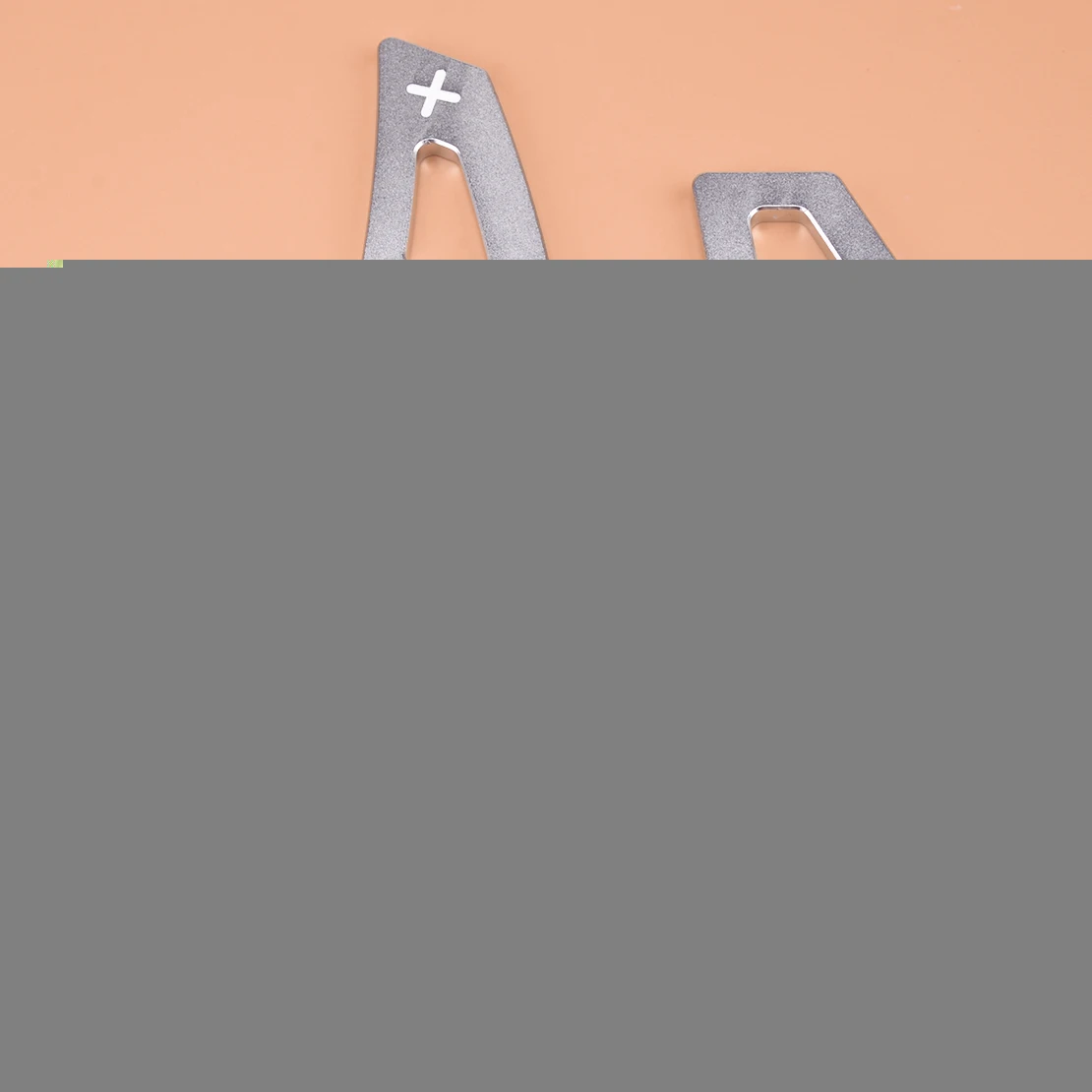 2 шт. серебряное рулевое колесо сдвиг весло переключения расширение подходит для