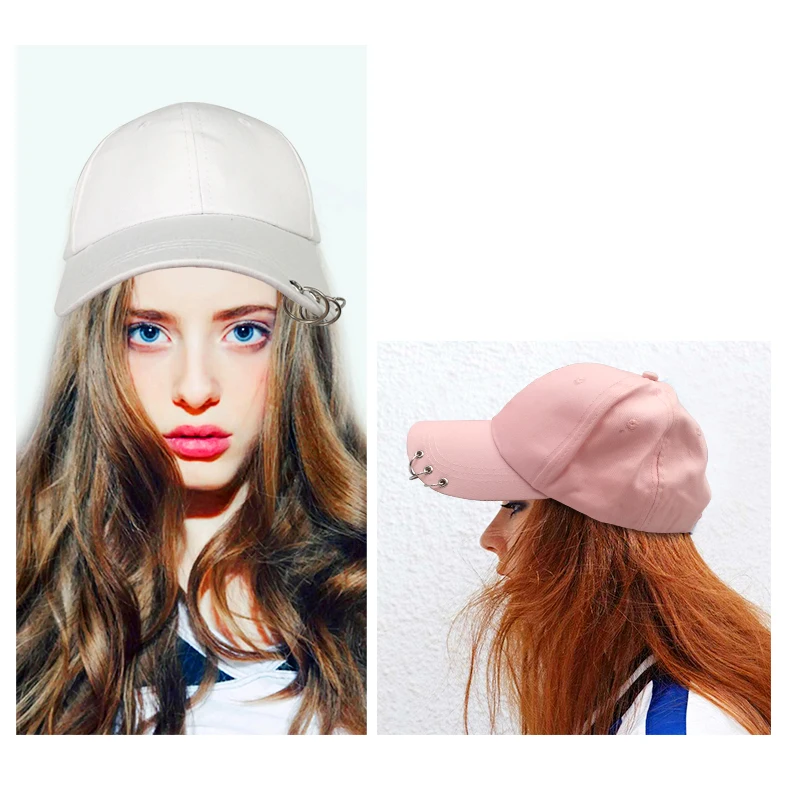 Бейсбольная кепка с кольцами Bboy Спортивная Белая Кепка Snapback Повседневная