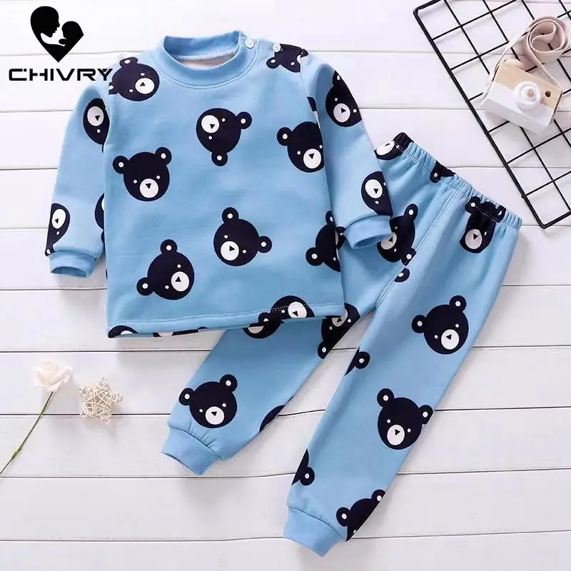 Новинка 2020 пижамный комплект для мальчиков и девочек кашемировая Милая футболка