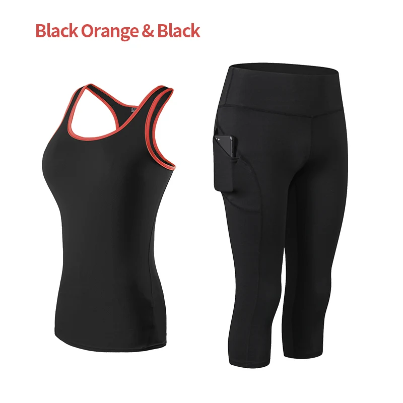 Women's Clothing 2023 Yoga Gym Suit Two-piece Tracksuit Elastic Force Exercise Fitness Sportswear Seamless Push Up Yoga Set