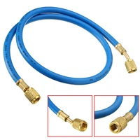 90cm r134a car charging hose refrigerant measuring recharge adapter coolant pipe 15mm for r410a r22 r12 14 sae air conditioner
