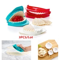 promotion 3 pcsset plastic dumpling maker size 151210 cm red blue white diy dough press pie ravioli pastry tools