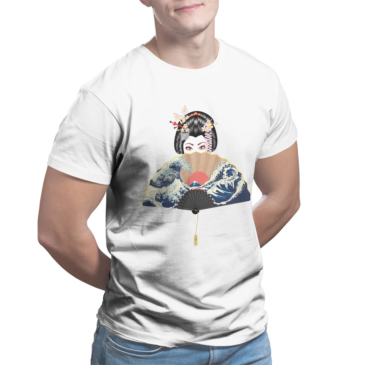 

Geisha and fan with seascapeKawaii Retro USASizeT-shirts51220