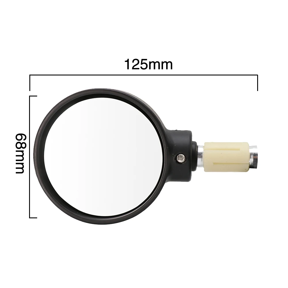 ZS MOTOS 2Pcs Universal Motorcycle Rearview Mirror Round Black 18mm Handle Bar End Side Mirrors Accessories | Автомобили и
