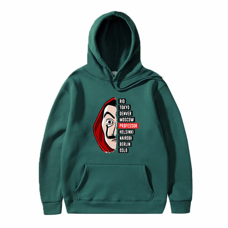 

Уникальный Стиль, свитшот для грабителей, ТВ серия, пуловеры с длинным рукавом «Дом карт», спортивный пуловер унисекс, толстовки с капюшоном...