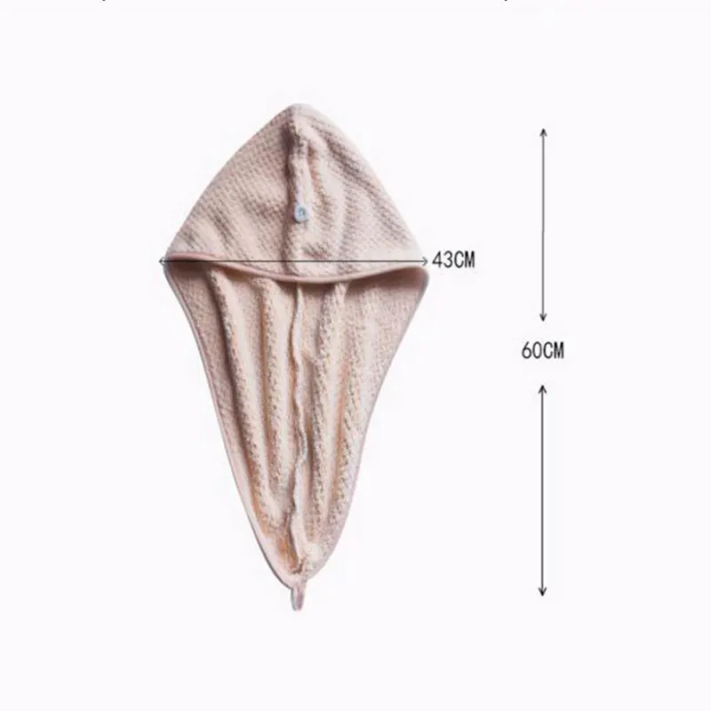 

Банное полотенце из микрофибры, Быстросохнущий мягкий коралловый бархат, для сушки волос, Женский тюрбан из микрофибры, для купания