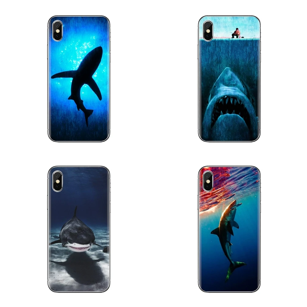 Верхняя часть чехла для HTC One U11 U12 X9 M7 M8 A9 M9 M10 E9 Plus Desire 630 530 626 628 816 820 830 с изображением 10 самых опасных животных: акула.