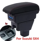 Подлокотник для Suzuki SX4, центральный ящик для хранения вещей, аксессуары с интерфейсом USB