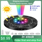 Мини-фонтан на солнечной батарее, 5 В, 3 Вт, 21 светодиод, цветное освещение