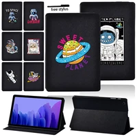 for samsung galaxy tab a7 2020 10 4 inch sm t500 sm t505 t500 t505 tablet case folding stand astronaut series leather cover