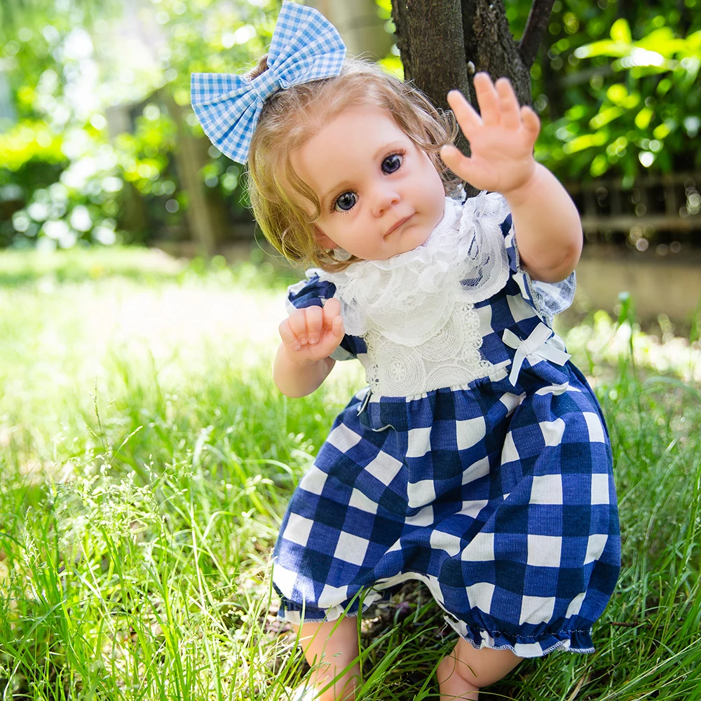 

Hoomai 22" Summer Lovely Girl Reborn Baby Dolls Soft Body Realistic Reborn Dolls for Children Play Toys Gifts
