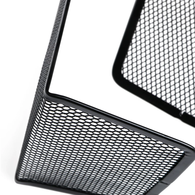 

1 Pair Metal Mesh Desk Organizer Desktop Office Home Bookends Book Holder Black