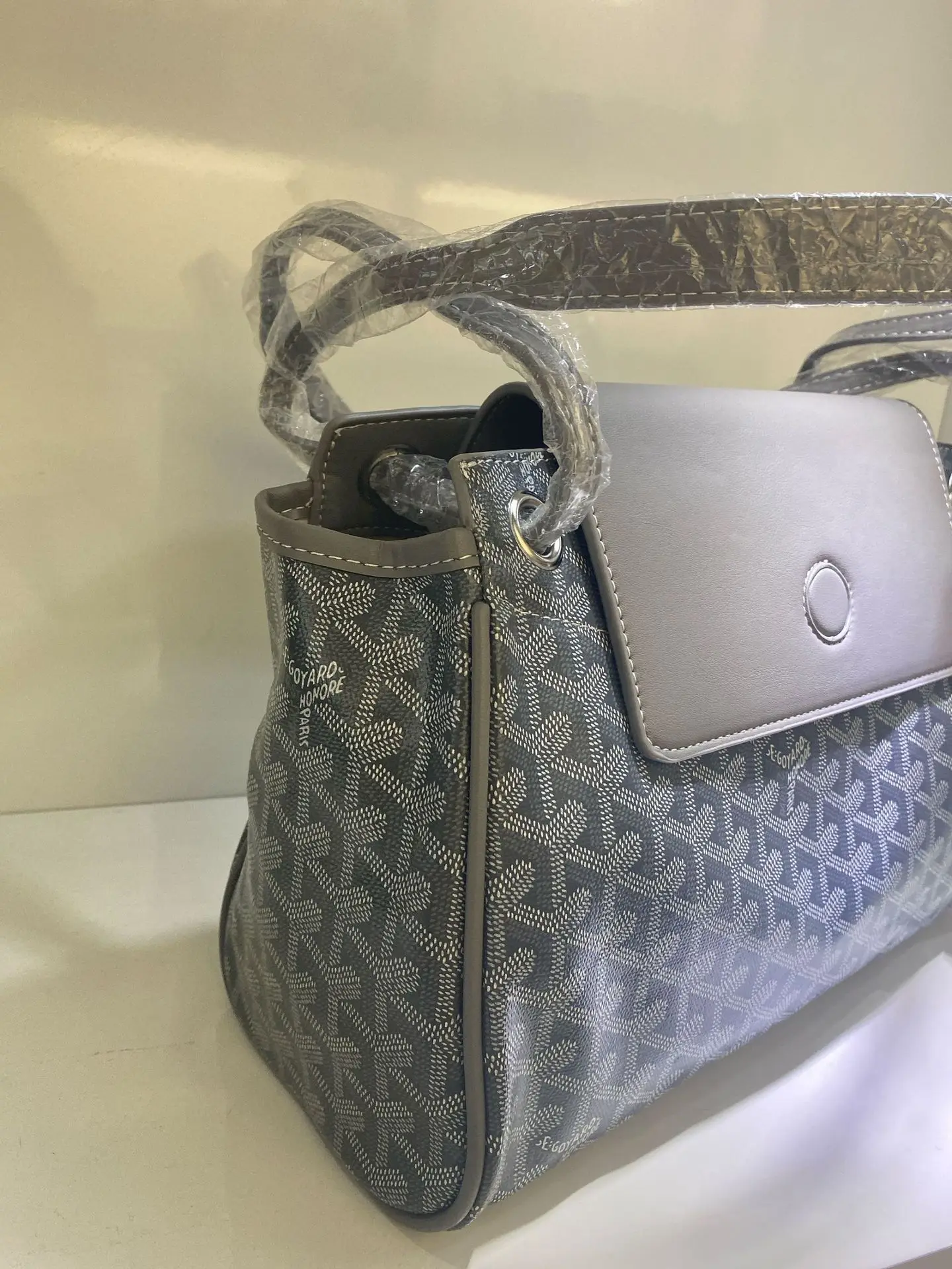 

Dog Tooth Bag Pu Simple Fashion Handbag Shoulder Printing Stitching Design Sunset Bag