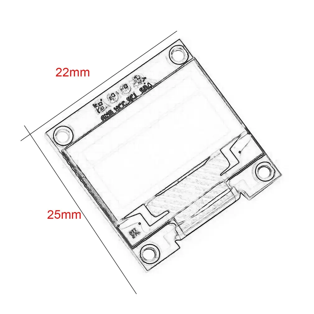 

0.96-inch 4-pin I2c IIC Serial Oled LCD LED Module 128X64 For Display Raspberry PI 51 Msp420 Stim32 SCR