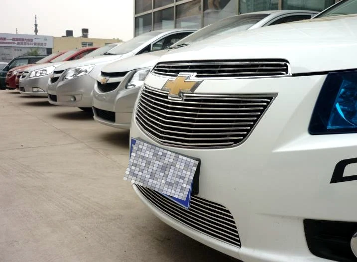 3 шт./компл. Крышка для переднего бампера автомобиля из нержавеющей стали Chevrolet