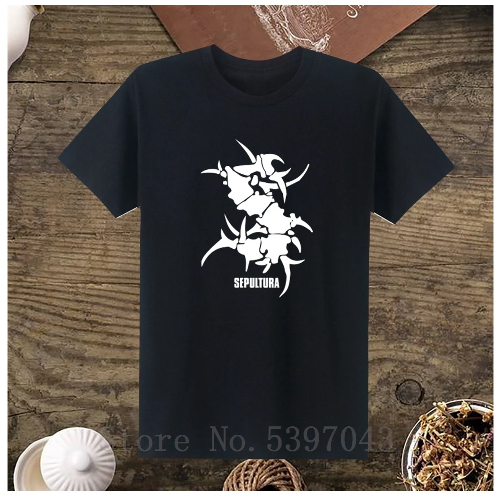2019 футболка Sepultura Мужская рукав в виде металлической рок группы размер S 5xl