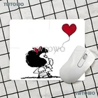 Мультфильм Mafalda Новинка; Лидер продаж продавать Мышь Pad натуральный каучук геймер кавайная одежда, с героями мультфильмов, противоскользящие милые украшения офиса ковер Настольный коврик