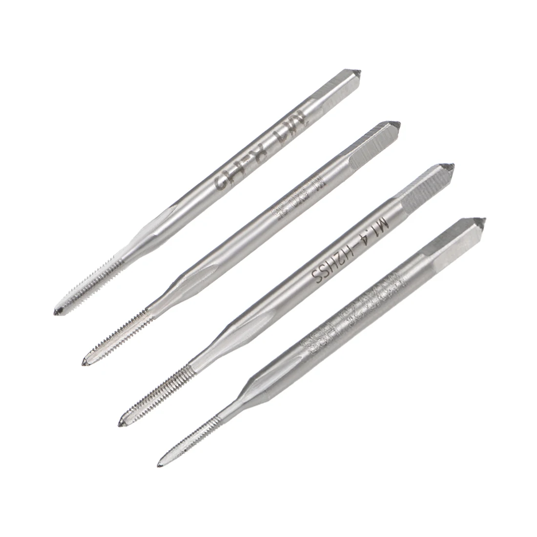 

uxcell Metric Machine Tap Thread Pitch Straight Flute H2 High Speed Steel for Drilling Tapping Cutting on Soft Metal 1/10pcs