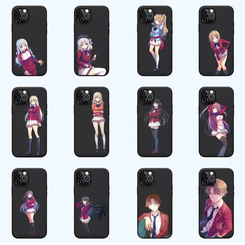 

Anime Classroom-of The Elite Phone Case For iPhone 13 12 11 mini pro XS MAX 8 7 6 6S Plus X SE 2020 XR