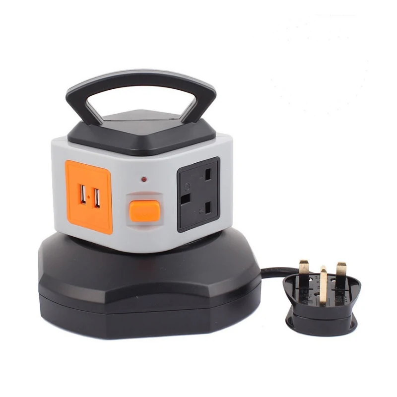Умные электрические вилки 4 выхода 2 USB зарядка для iPhone Sanxing xiaomi huawei 1 слой защита розетки от скачков напряжения плата питания Великобритания вилка