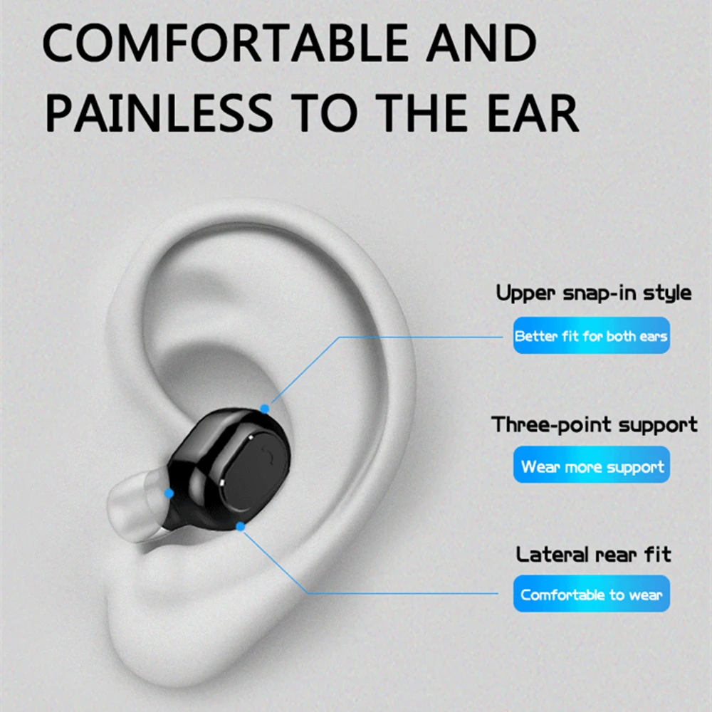 Беспроводные наушники с сенсорным управлением TWS Bluetooth 5 0 стерео светодиодный