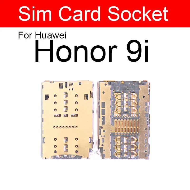 Держатель адаптера для sim-карты Huawei Honor 8 9 9I 10 20 V8 V9 V10 Play Lite Pro устройство чтения