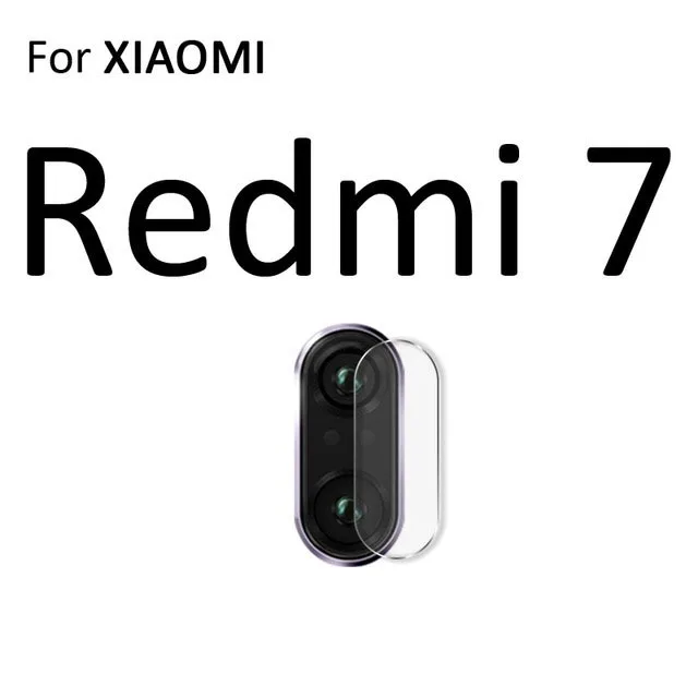 Задняя камера из закаленного стекла для объектива Xiaomi mi 9T Pro A3 Защитная пленка для экрана для Red mi Note 8 7 6 5 Pro на Red mi 7 7A 6 6A 5 Plus - Цвет: For Redmi 7