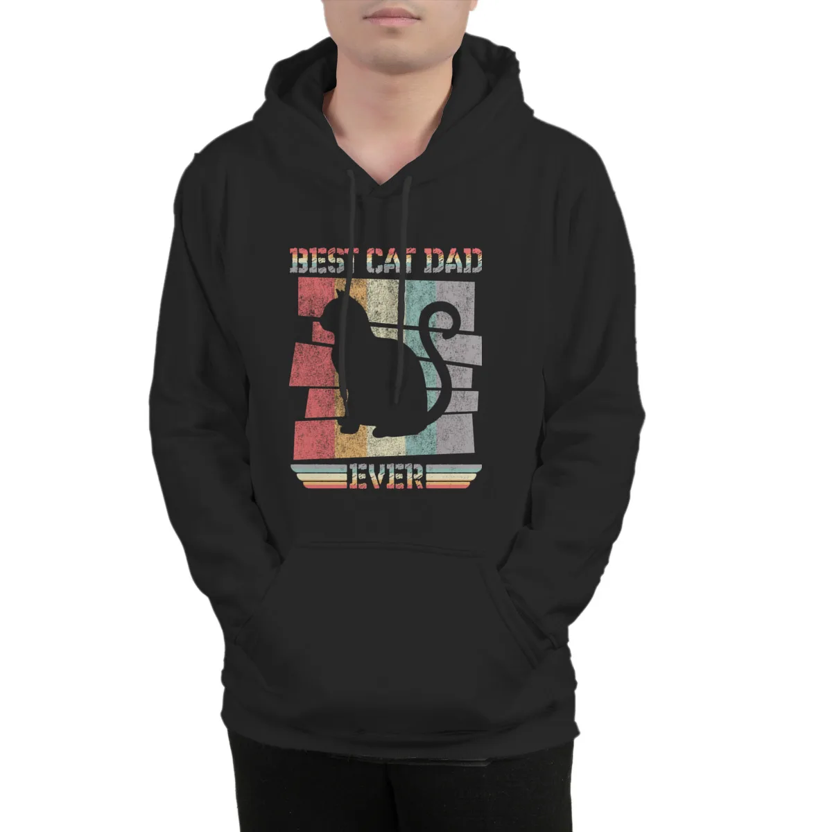 

Men's Hoodie Best Cat Dad Ever Funny Cat Dad Father VintaCustom Fashion Oversized Hip-Hop Sweatshirts Men Clothing 37163