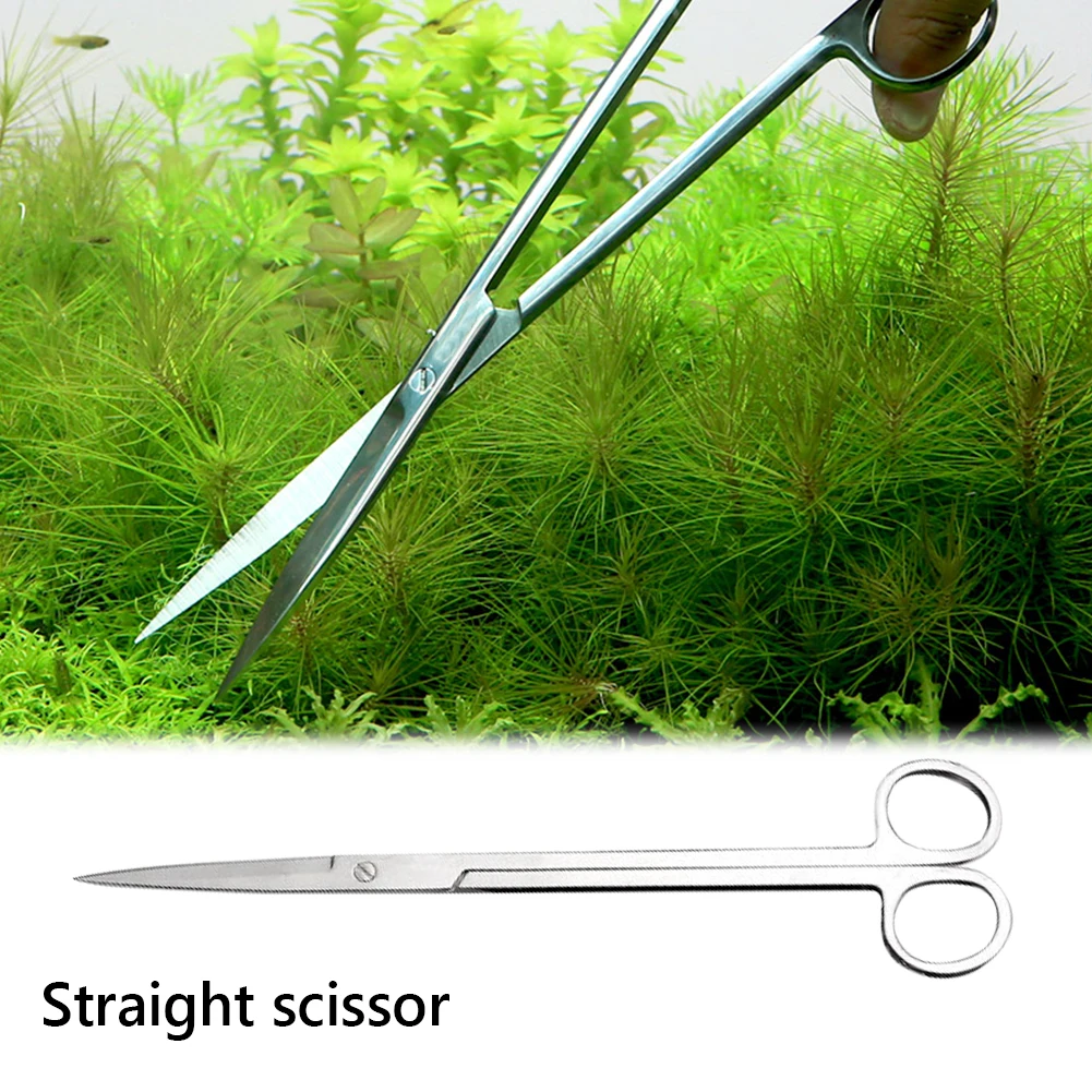 

Aquarium Tank Aquascaping Tools Aquarium Scissor Tweezers Tool Stainless Steel Aquatic Plants Set for Aquarium Maintenance
